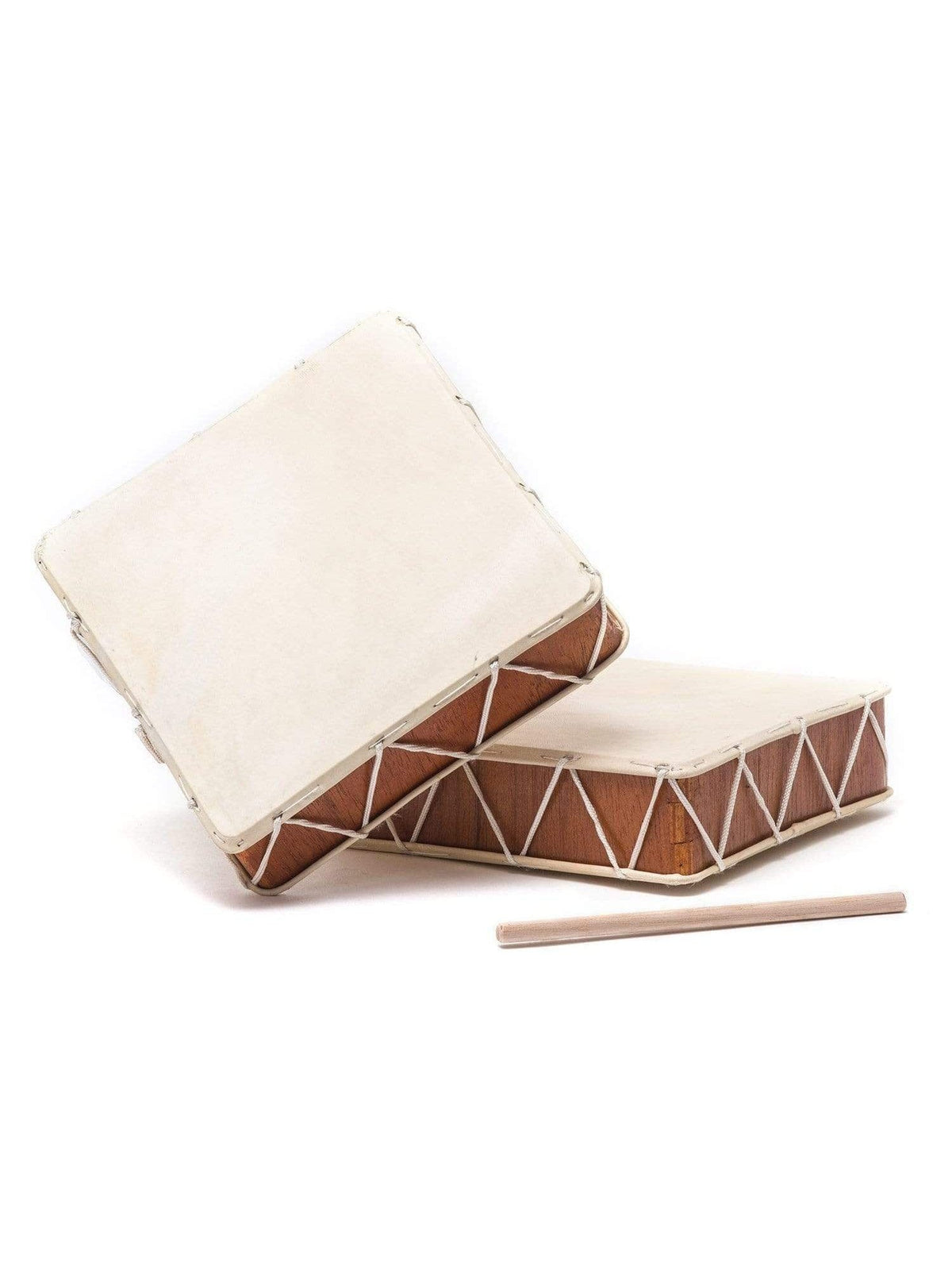 Peruvian Square Two-Sided Hand Drum