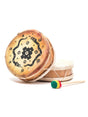 Two Sided Hand Drums Sun Moon Peruvian Round Two-Sided Hand Drum - 8 in