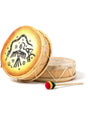 Two Sided Hand Drums Totem Trio Peruvian Round Two-Sided Hand Drum -9-10 in