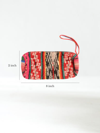 Peruvian Vintage Textile Zipper Bag | tx0121 | Shamans Market