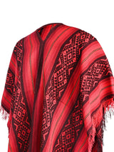Peruvian Traditional Wool Blend Poncho - txp0009