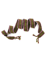 Watana Ties Berry-Moss Watana Tie w/Beaded Trim