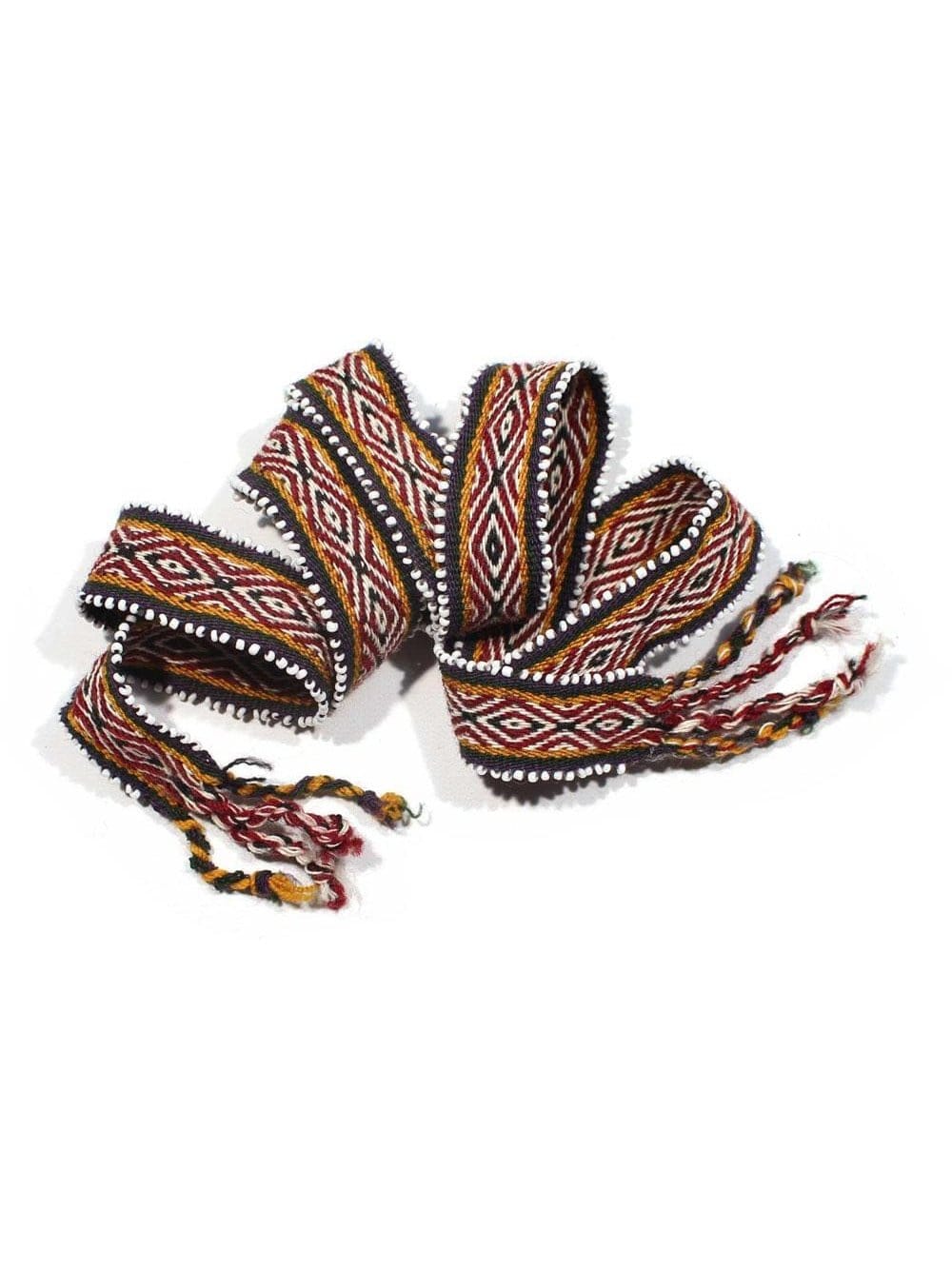 Watana Ties Black-Berry Watana Tie w/Beaded Trim