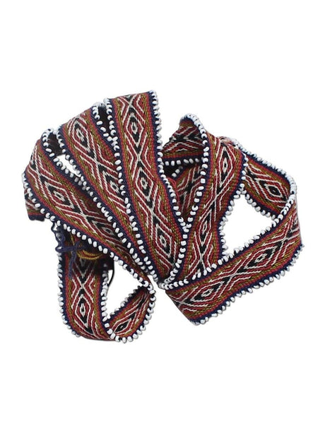 Watana Ties Navy-Rose Watana Tie w/Beaded Trim