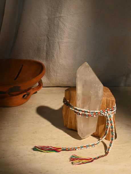 Watana Ties Narrow Beaded Trim LS | tx0461