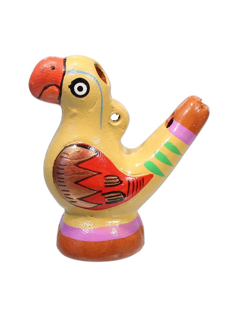 Water Whistles Gold/Yellow Parrot Mini Chirping Water Whistle