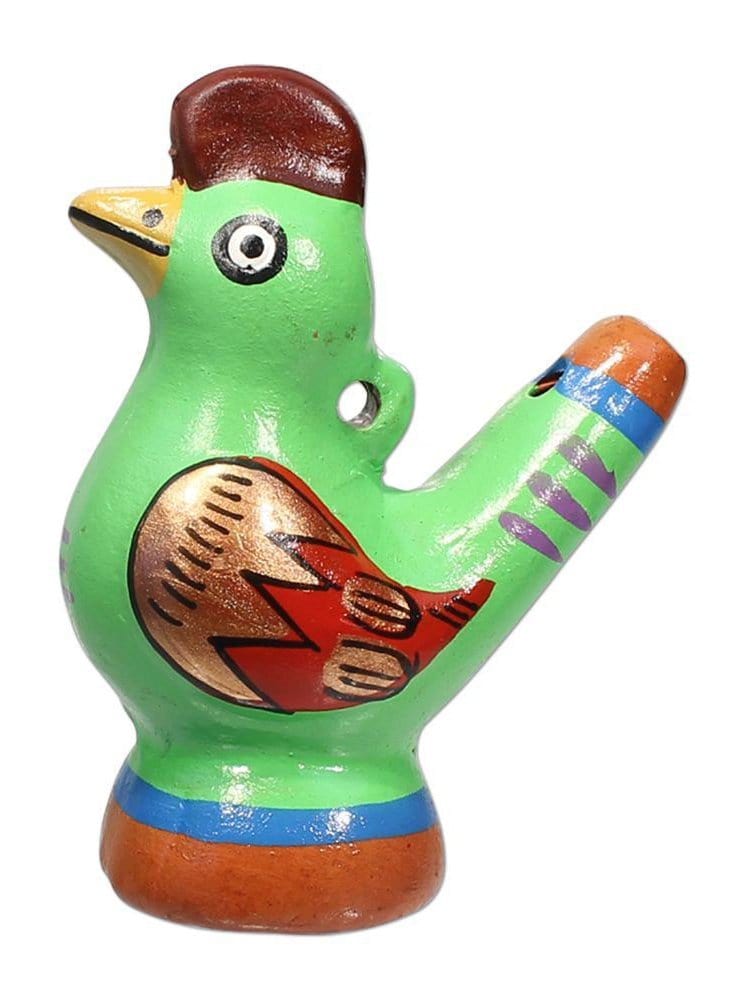 Water Whistles Green Rooster Mini Chirping Water Whistle