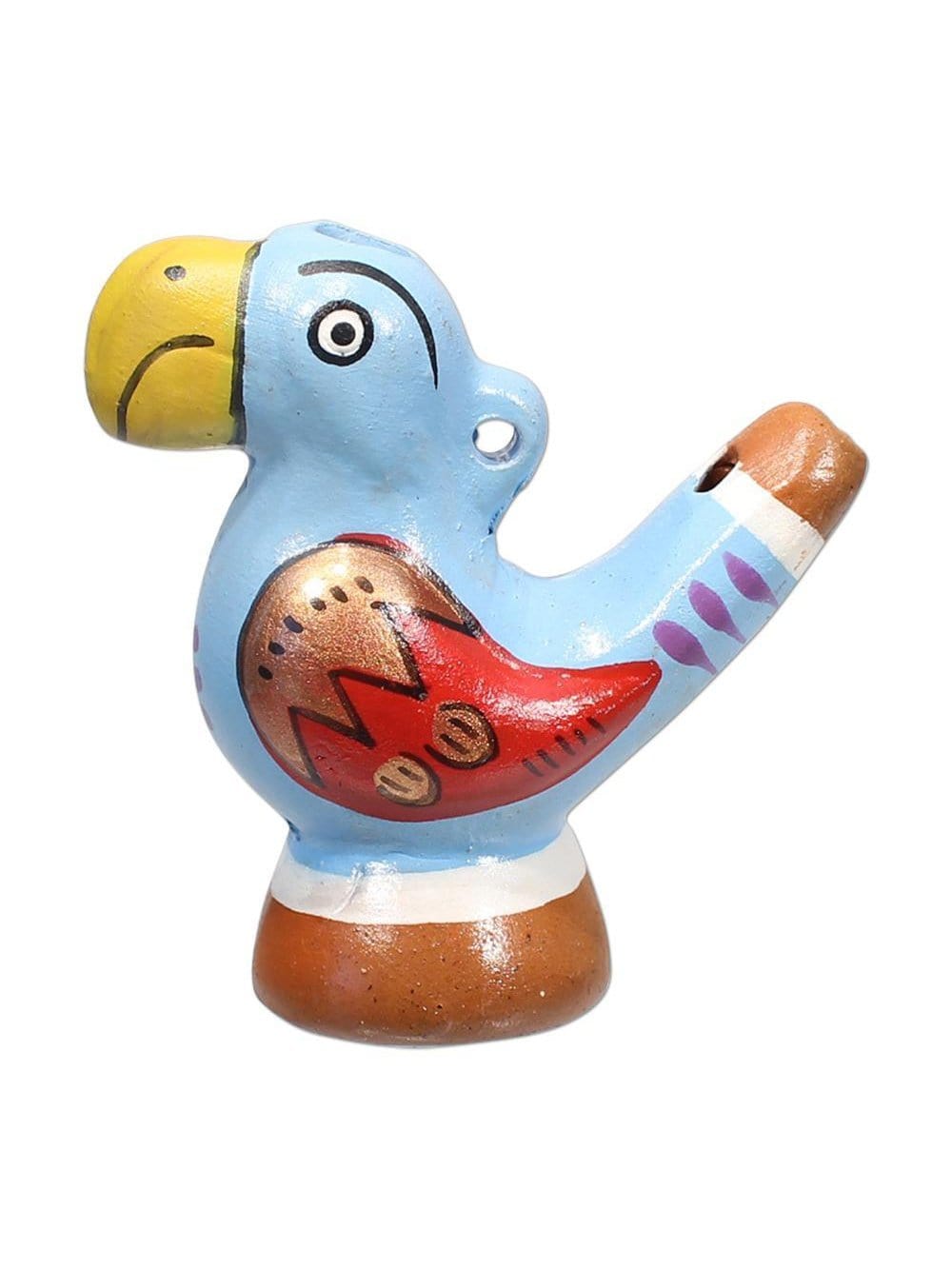 Water Whistles Light Blue Parrot Mini Chirping Water Whistle