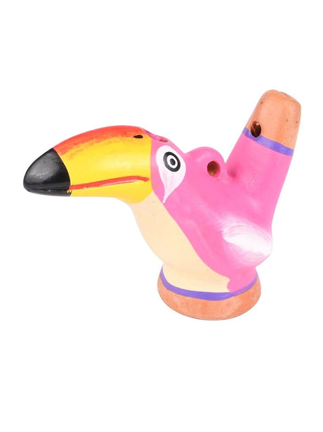 Water Whistles Pink Toucan Mini Chirping Water Whistle