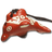 Whistles on Cord Red Singing Dolphin Clay Whistle on Cord
