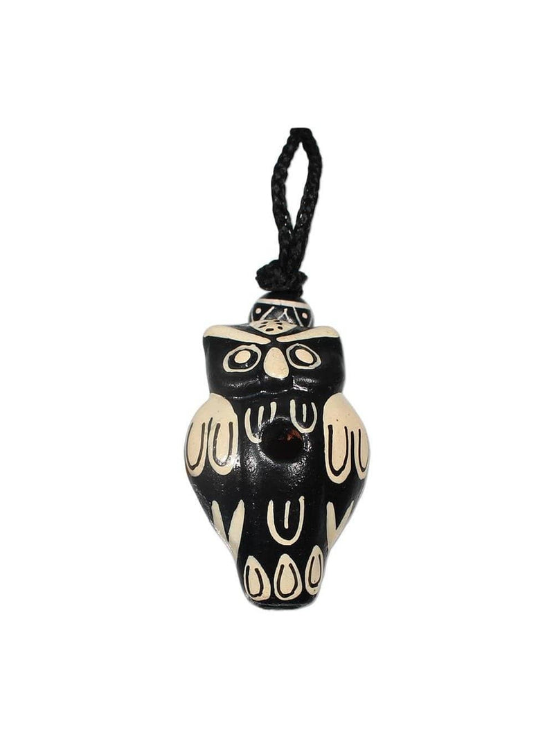 Singing Owl Clay Whistle - Cord