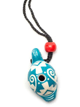 Whistles on Cord Singing Turtle Clay Whistle on Cord
