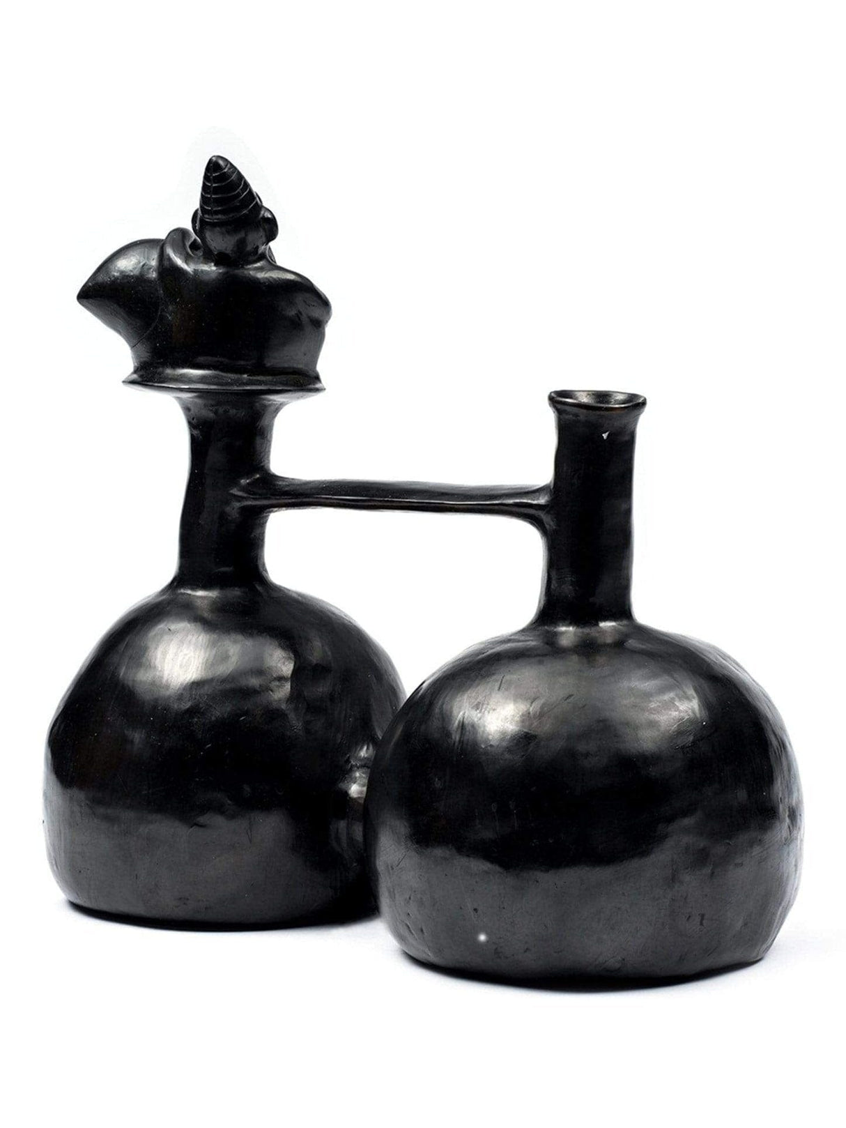 Huaco Silbador-Peruvian Water Whistling Vessel - Shaman with Vessel 3 | mmwv022