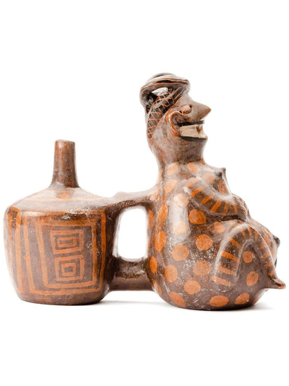 Whistling Vessels Huaco Silbador-Peruvian Whistling Vessel -The Goddess of Fertility