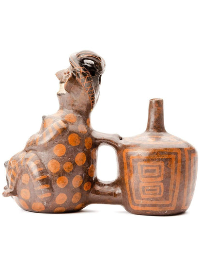 Whistling Vessels Huaco Silbador-Peruvian Whistling Vessel -The Goddess of Fertility