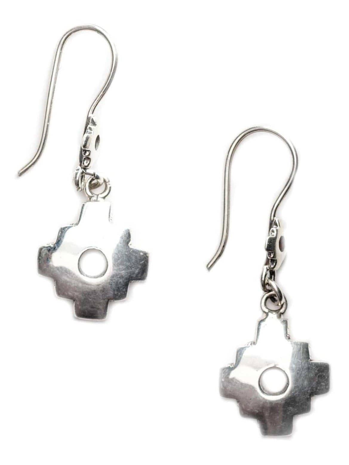 Wire Earrings Sterling Silver Chakana Earrings