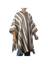 Wool Ponchos Brown Bolivian "Uyuni" Wool Poncho
