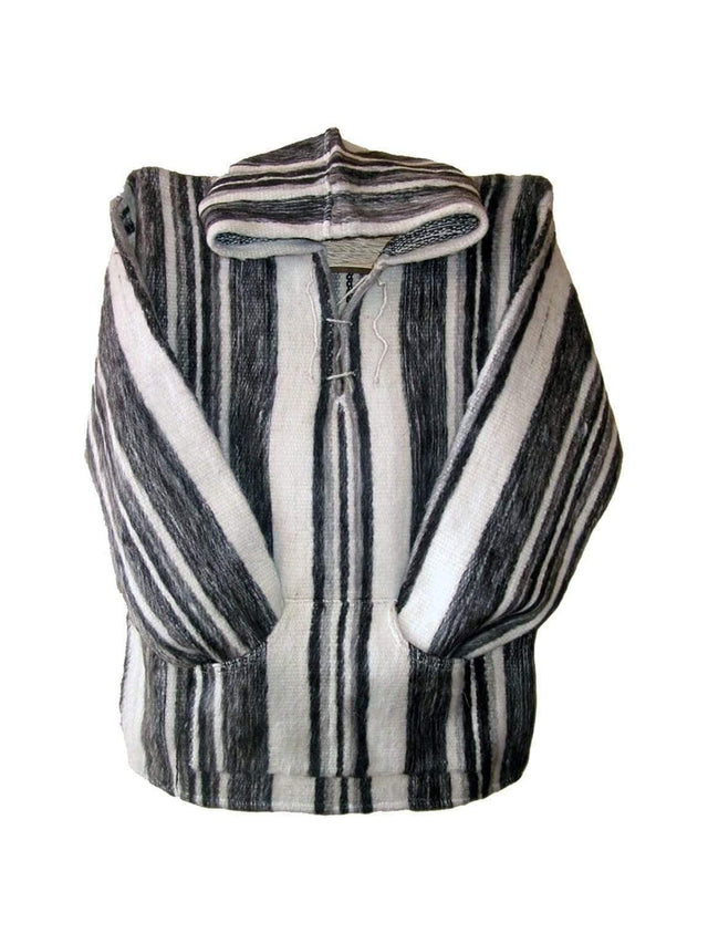 Wool Ponchos Medium / Gray Wool Hooded Sweater