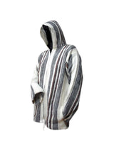 Wool Ponchos Medium Wool Hooded Zip Up Sweater