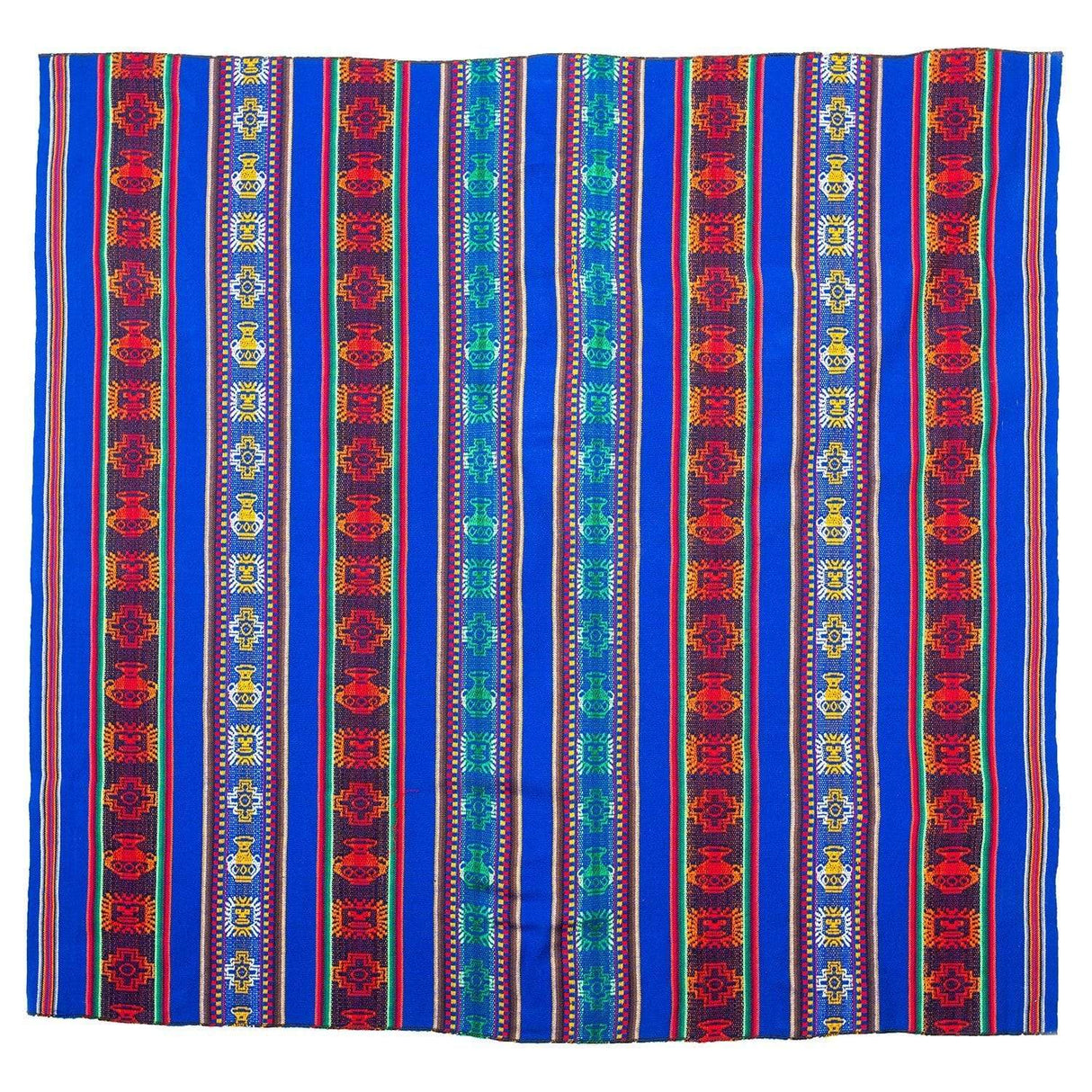 Woven Throw Peruvian Woven Throw Blue | tx0080