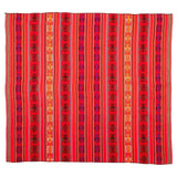 Peruvian Woven Throw - Red |  tx0046a