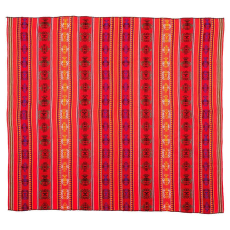 Peruvian Woven Throw - Red |  tx0046a