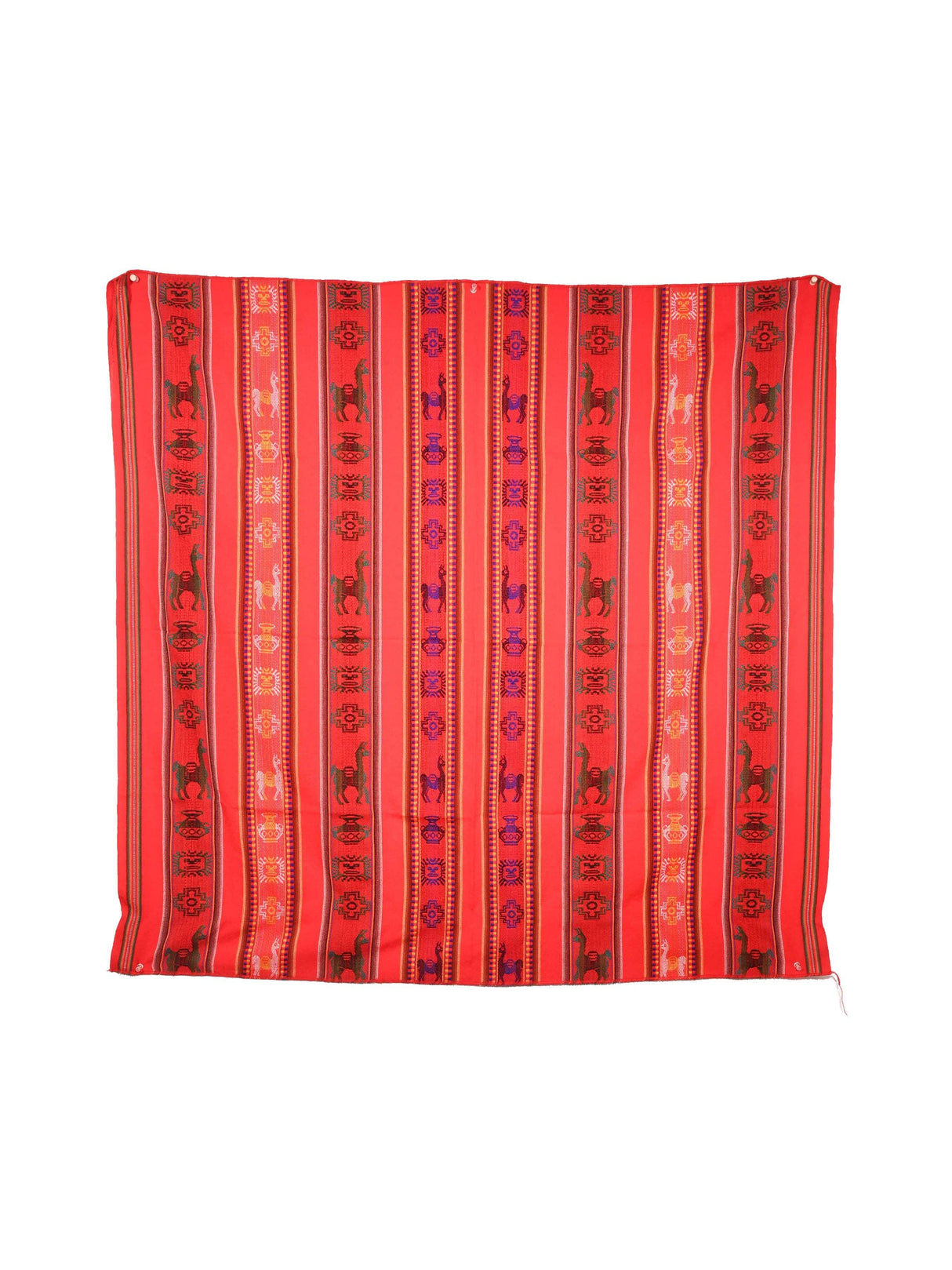 Peruvian Woven Throw - Red 2 |  tx0046a