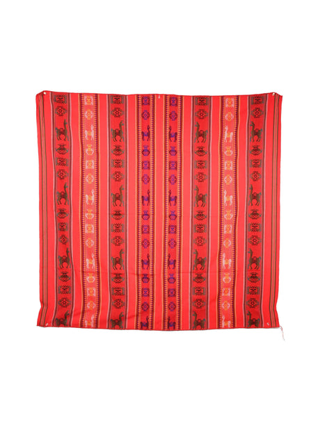 Peruvian Woven Throw - Red 2 |  tx0046a