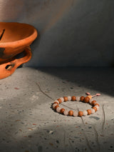 Rose Quartz & Sandalwood Wrist Mala