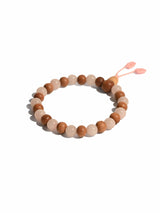 Rose Quartz & Sandalwood Wrist Mala