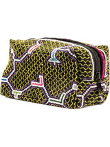 Zipper Bags Clay Shipibo Embroidered Cube Zipper Pouch